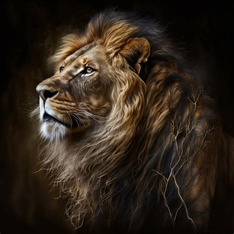 Premium Photo | Lion art