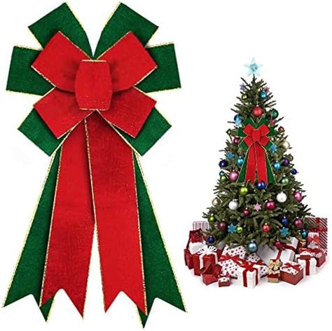 Amazon Large Christmas Bows For Wreath Red Green Velvet Wreath