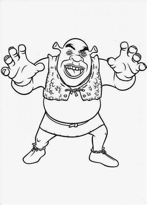 Shrek Printable Coloring Pages