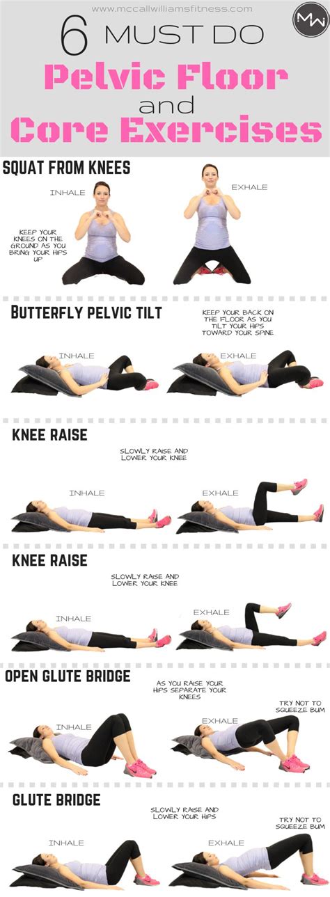 6 Must Do Pelvic Floor And Core Exercises During Pregnancy Prenatal Workout Post Partum