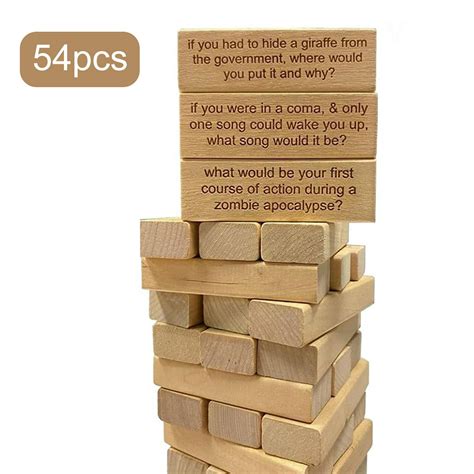Juego De Mesa Clásico De 54 Piezas Bloques De Construcción Para