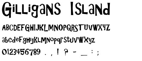 Gilligans Island Font Fancy Cartoon