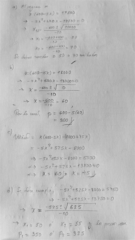 Solved 11 Cada semana una compañía puede vender x unida algebra