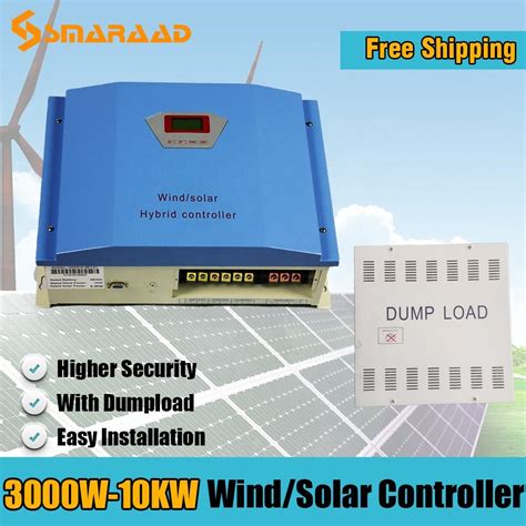 Hybrid Wind Solar Pwm Controller Dumpload Lcd Hybrid Wind