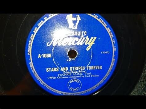 Stars And Stripes Forever Frankie Laine Mercury 78rpm Shellac Record