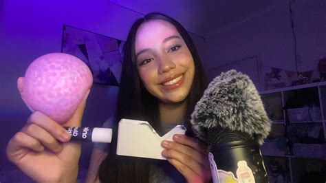 Asmr Triggers On The Mic 🎤fluffy Mic Tape Glue Textured Fabric Intense Tingless Youtube