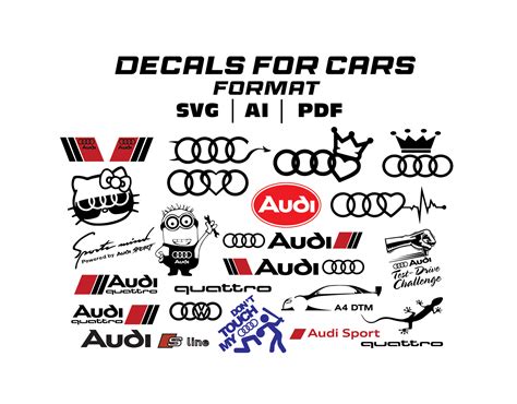 Audi Stickers Svg Vectors Bundle Stickers Vectors Amo