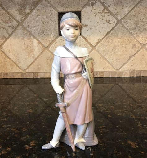 Mint Nibvery Rare Lladro 6111 Medieval Soldier New In Etsy Lladro