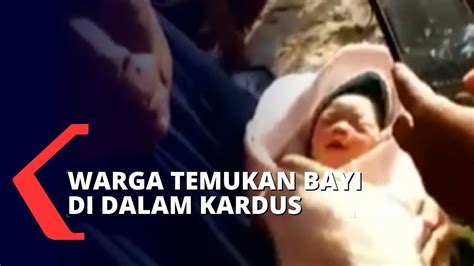 Warga Bandar Lampung Temukan Bayi Baru Lahir Dalam Kardus Di Teras