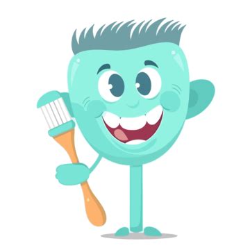 Toothbrush Clipart Cartoon Character Hand Holding A Toothbrush Vector