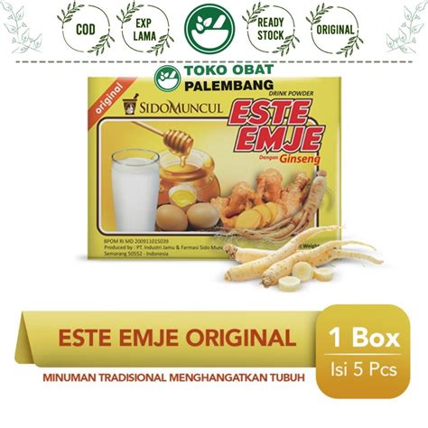 Jual SIDOMUNCUL MINUMAN ESTE EMJE 5 SACHET SUSU TELUR MADU JAHE STMJ ES