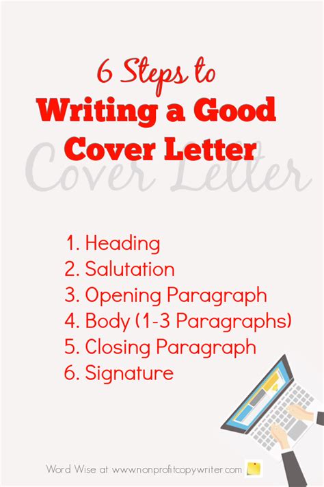 Writing A Good Cover Letter A Step By Step Writing Guide Writing