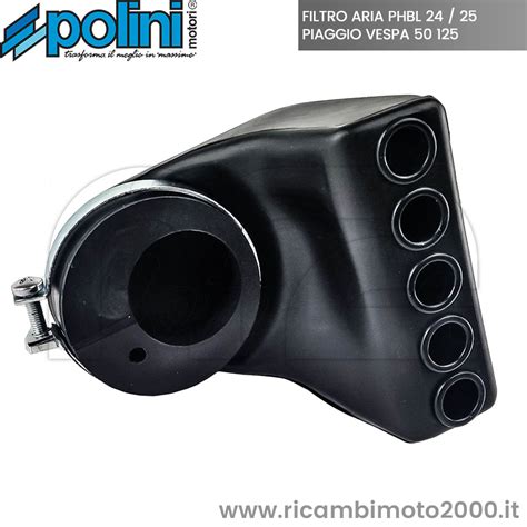 Aspirazione Kit Filtro Aria Polini Carburatore Dell Orto Phbl As