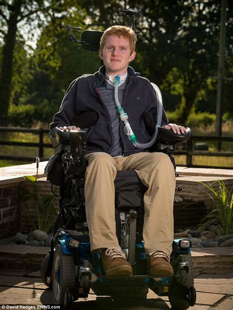 Paralysed Rugby Player Rob Camm Uses Rex Robot Skeleton Controlled To