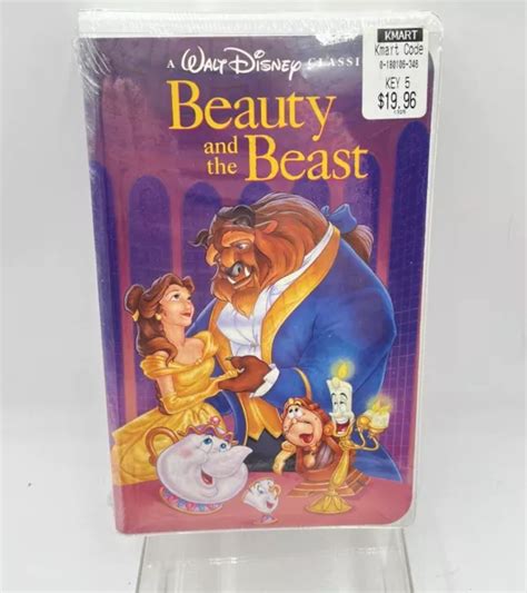 RARE KMART SEALED Walt Disney S Beauty And The Beast VHS Black Diamond