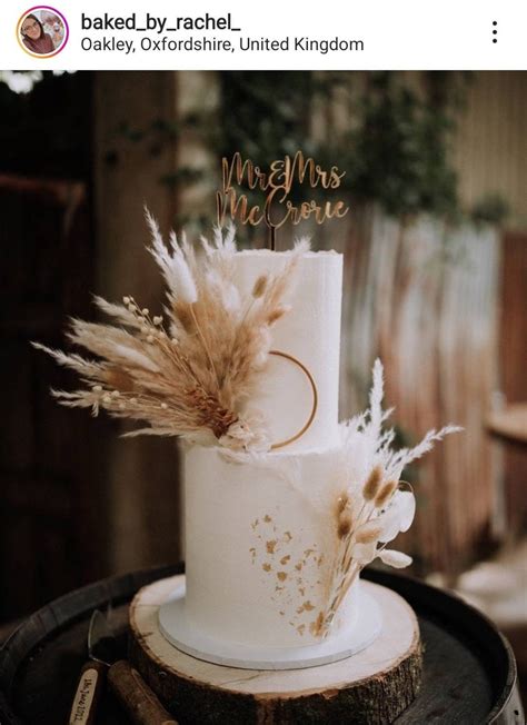 Nude 5 5 Pampas Grass Cake Topper Wreath Hoop Wedding Birthday Dried