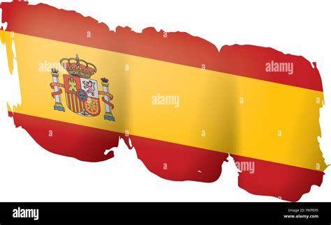 Spain Flag Vector Illustration On A White Background Stock Vector