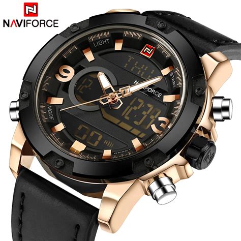 Naviforce Luksusowej Marki M Czy Ni Sport Zegarki M Skie Sk Rzane