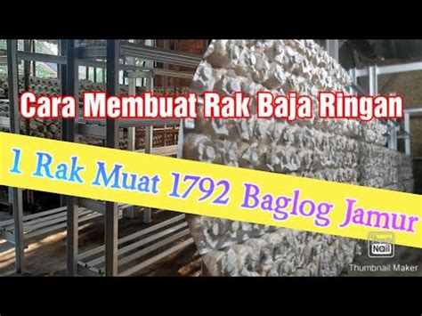 Cara Membuat Rak Jamur Tiram Menggunakan Baja Ringan 1 Rak 1792 Baglog