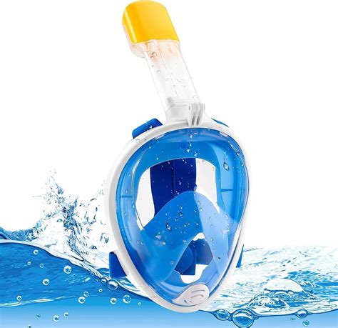 Snorkel Mask Full Face Snorkeling Mask Easy Breathing Anti Fog And Anti