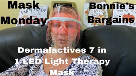 Happy Mask Monday Trying A Dermalactives 7 In 1 Led Light Therapy Mask Does It Work Youtube