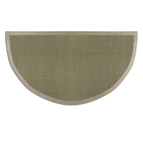 Sage Green Sunset Natural Sisal Half Round Rug