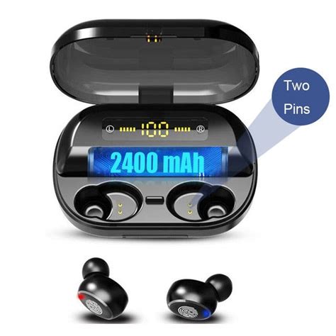 Voulao Bluetooth 5 0 Earphone Wireless Sport Handsfree Earbuds 2400 Mah Wireless Earphones