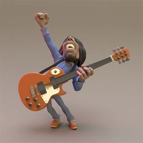 Bob Marley Cartoon 3d Model 3d Printable Cgtrader