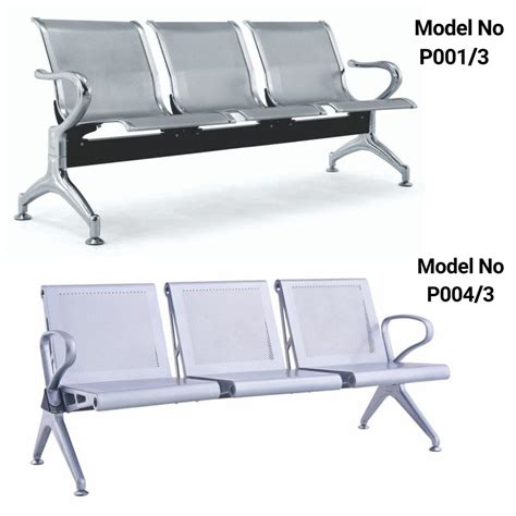 Stainless Steel Three Seater Airport Waiting Chair For Hospital At Rs