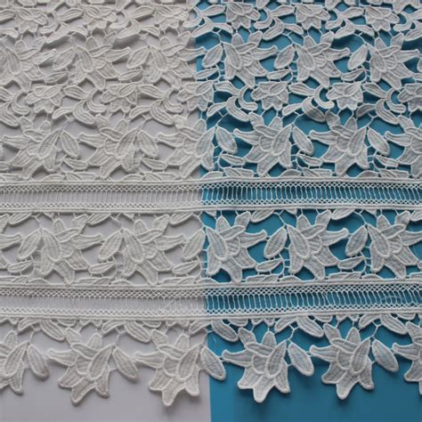 High Quality Water Soluble Skirt Side Embroidery Lace Fabric China