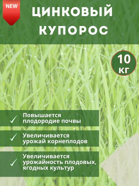 Микроудобрение Купорос цинковый (сульфат цинка), 10кг - купить с ...