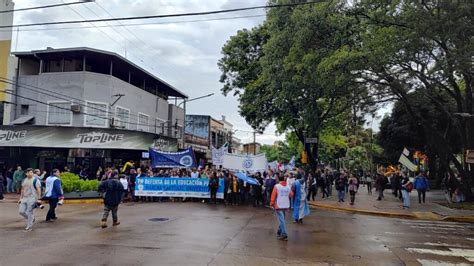 Posadas se unió a las marchas universitarias en reclamo al gobierno