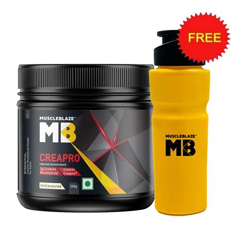 Muscleblaze Creapro Creatine With Creapure 250g 0 55 Lb Online