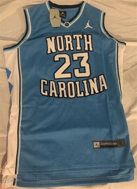 Michael Jordan Jumpman 23 Unc North Carolina Jersey Tarheel Blue New Fast Ship Ebay