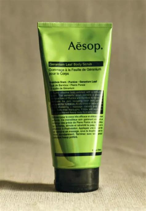 AESOP Geranium Leaf Body Scrub 180ml 2025 Buy AESOP Online ZALORA