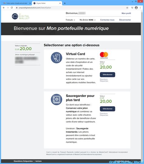 Obtenir gratuitement une carte Mastercard virtuelle prépayée grâce à