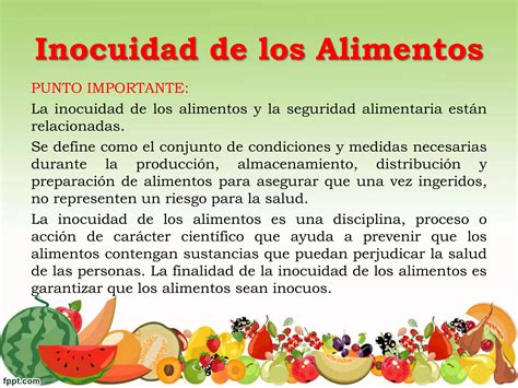 INOCUIDAD DE LOS ALIMENTOS Ppt