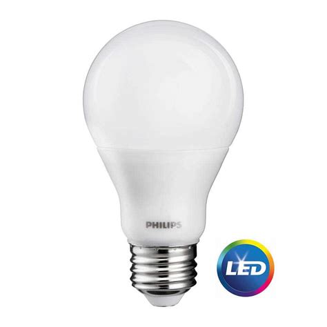 Philips 60w Equivalent Cri90 A19 Dimmable Soft White Led Light Bulb 3 Pack 465195 The Home Depot