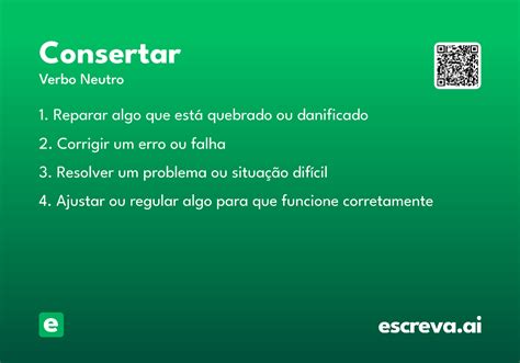Significado Da Palavra Consertar - Consertar - Significado e Sinônimo - escreva.ai