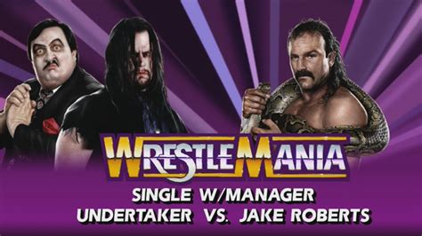 Wrestlemania Rewind Wrestlemania Viii Undertaker Vs Jake The Snake