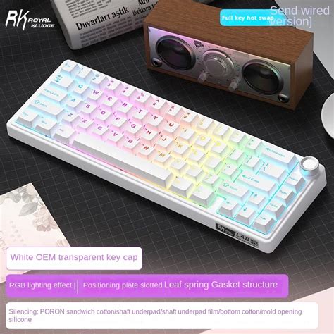 Teclado Mec Nico Rk R Royal Kludge Con Cable Retroiluminado Rgb