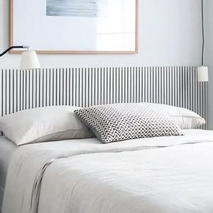 Slatted Headboard Custom Sizes Available Slat Wall Cover White Or