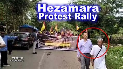 Hezamara Ni Luku Rok Bo Srangsal Tipra Motha Protest Rally Khaikha ADC