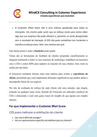 Customer Effort Score O que é e como medir o indicador CES PDF