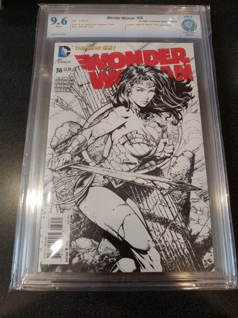 Wonder Woman Cbcs David Finch B W Variant Retailer Incentive