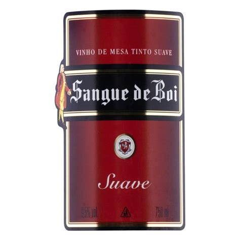 Vinho Brasileiro Tinto Suave Sangue De Boi Serra Ga Cha Garrafa Ml