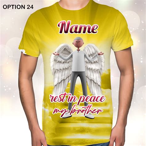 Custom Memorial Photo Shirt Custume Funeral Photo Shirt Rest In Peace