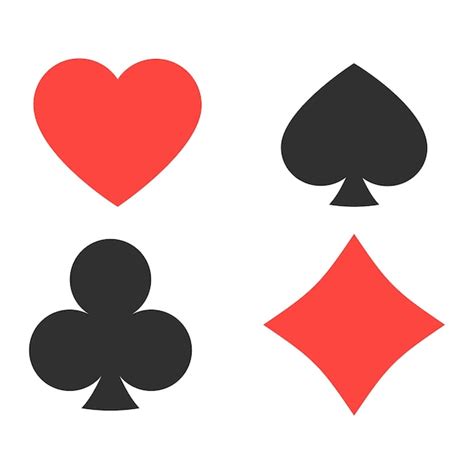 Premium Vector Playing Card Suit Icon Symbol Set Icon Isolated On