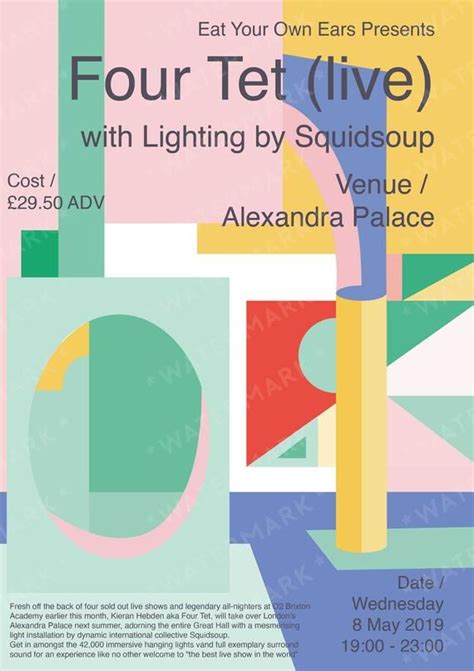 Four Tet With Squidsoup At Alexandra Palace Gig Poster