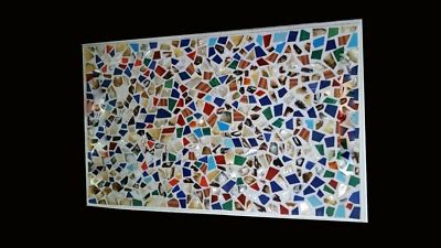 36 X 24 Marble Coffee Table Top Semi Precious Stones Inlay Work Home